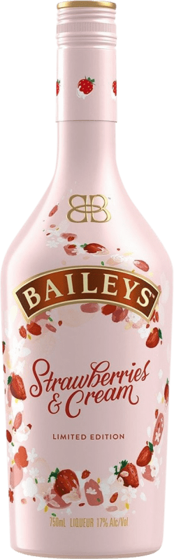 Free Shipping | Liqueur Cream Baileys Irish Cream Strawberries & Cream Limited Edition Spain 70 cl