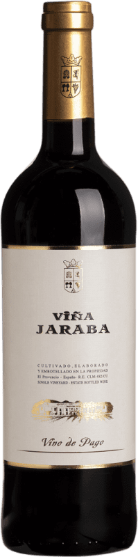 Бесплатная доставка | Красное вино Pago de la Jaraba Viña Jaraba Кастилья-Ла-Манча Испания Tempranillo — Темпранильо, Merlot — Мерло, Cabernet Sauvignon — Каберне Совиньон 75 cl