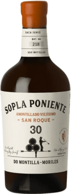 Бесплатная доставка | Белое вино Rodríguez de Vera Sopla Poniente Amontillado Viejísimo San Roque 30 D.O. Montilla-Moriles Андалусия Испания Pedro Ximénez бутылка Medium 50 cl