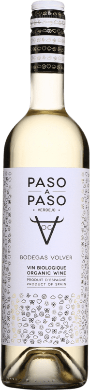 Envoi gratuit | Vin blanc Volver Paso a Paso Blanco Orgánico I.G.P. Vino de la Tierra de Castilla Castilla La Mancha Espagne Verdejo 75 cl