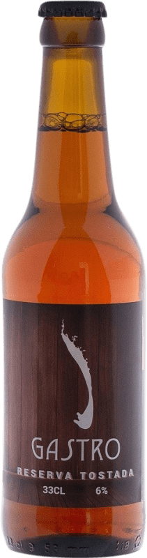 Spedizione Gratuita | Birra Gastro Tostada — Ambrata Riserva Castilla-La Mancha Spagna Bottiglietta Terzo 33 cl
