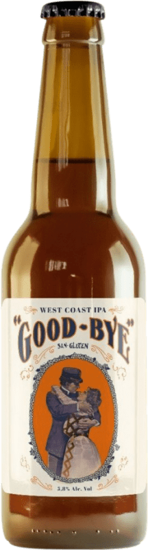 送料無料 | ビール Yakka Good Bye IPA — India Pale Ale カスティーリャ・ラ・マンチャ スペイン 1/3ボトル 33 cl