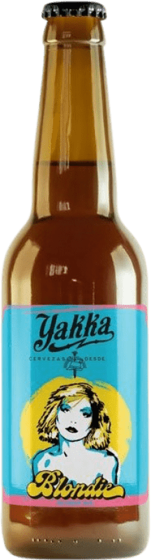 Kostenloser Versand | Bier Yakka Blondie Kastilien-La Mancha Spanien Drittel-Liter-Flasche 33 cl