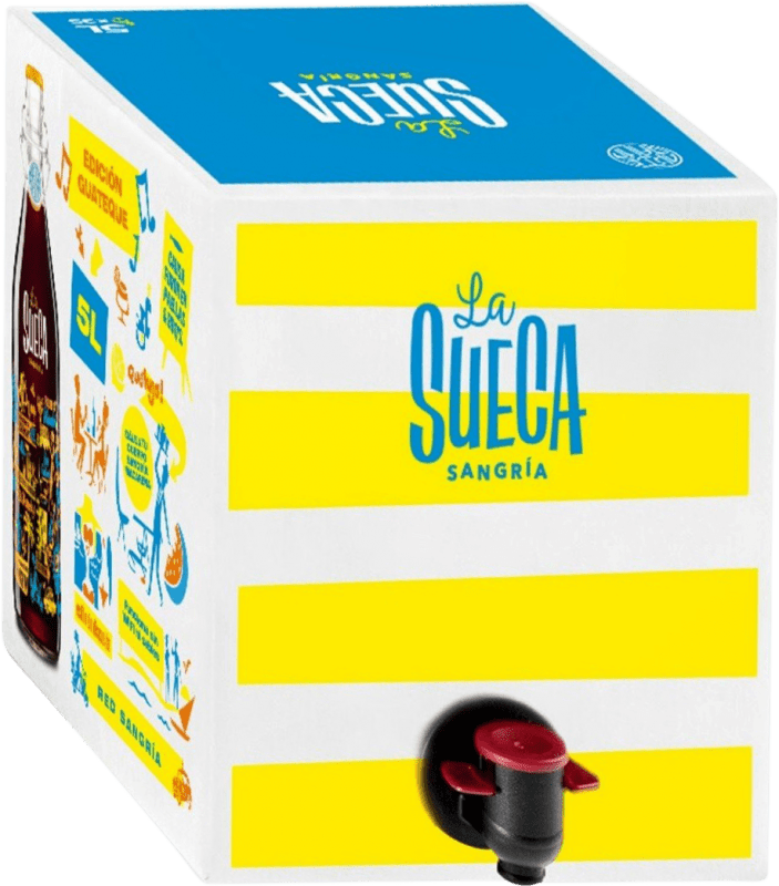 Envoi gratuit | Sangria Limonade au Vin J.B. Berger La Sueca La Rioja Espagne Bag in Box 15 L