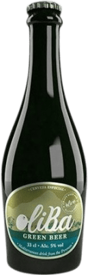 Пиво Oliba Green Praga треть литровая бутылка 33 cl