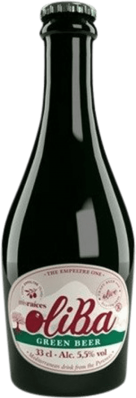 Envio grátis | Cerveja Oliba Green Raíces Espanha Garrafinha Terço 33 cl Envio grátis | Cerveja Oliba Green Raíces Espanha Garrafinha Terço 33 cl