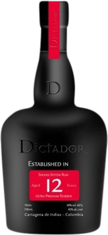 Free Shipping | Rum Dictador Colombia 12 Years 70 cl