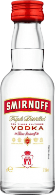 送料無料 | ウォッカ Smirnoff ロシア連邦 ミニチュアボトル 5 cl