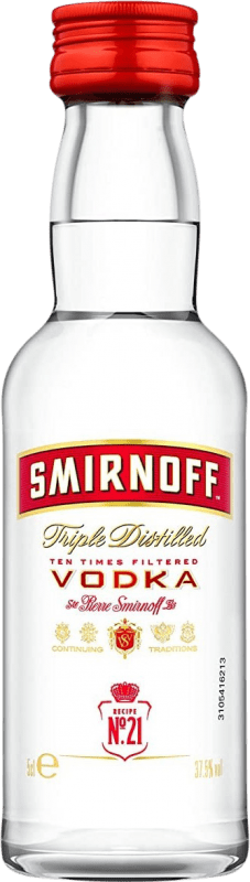 3,95 € Kostenloser Versand | Wodka Smirnoff Miniaturflasche 5 cl
