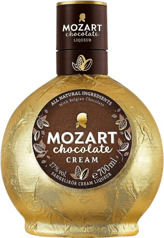 Envío gratis | Crema de Licor Suntory Mozart Chocolate Austria Botella Medium 50 cl