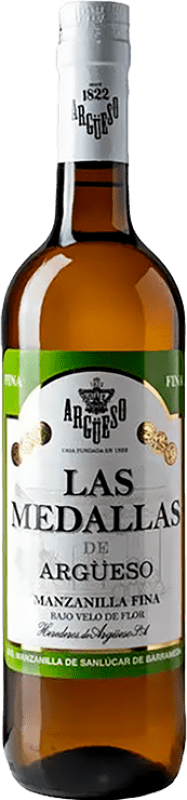 7,95 € | 加强葡萄酒 Argüeso D.O. Manzanilla-Sanlúcar de Barrameda 安达卢西亚 西班牙 Palomino Fino 75 cl
