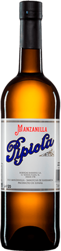 Free Shipping | Fortified wine Barrero Pipiola Manzanilla D.O. Manzanilla-Sanlúcar de Barrameda Andalusia Spain Listán White 75 cl