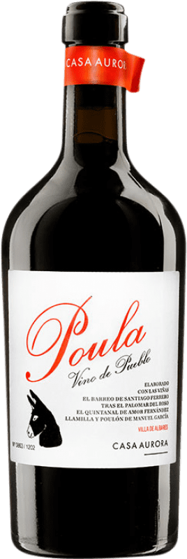 Free Shipping | Red wine Casa Aurora Poula Spain Mencía, Grenache Tintorera, Bastardo, Godello, Palomino Fino, Doña Blanca 75 cl