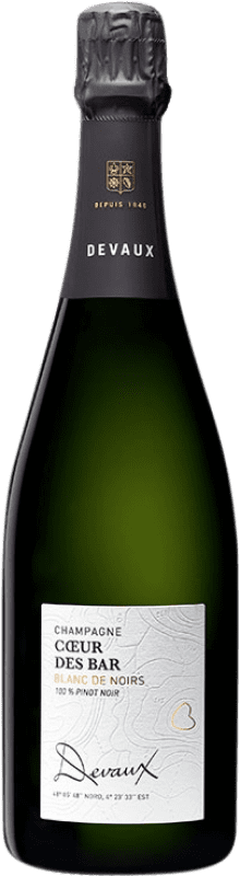 44,95 € | White Sparkling Wine Devaux Cœur des Bar Blanc de Noirs A.O.C. Champagne Champagne France Pinot Black 75 cl