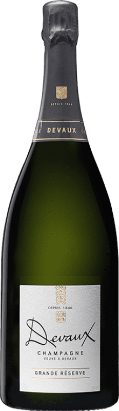 124,95 € Envio grátis | Espumante branco Devaux Grande Reserva A.O.C. Champagne Garrafa Magnum 1,5 L