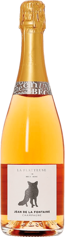 Free Shipping | Rosé sparkling Jean de la Fontaine La Flatteuse Rosé Brut A.O.C. Champagne Champagne France Pinot Black, Muscat, Chardonnay 75 cl