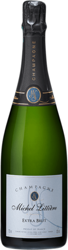 送料無料 | 白スパークリングワイン Michel Littiere エキストラブラット A.O.C. Champagne シャンパン フランス Pinot Black, Chardonnay, Pinot Meunier 75 cl