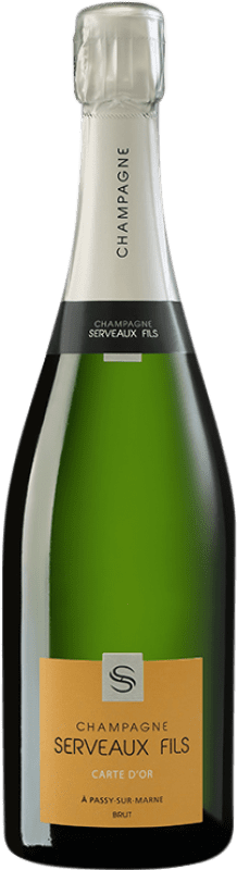 Envoi gratuit | Blanc mousseux Serveaux Carte d'Or Brut A.O.C. Champagne Champagne France Pinot Noir, Chardonnay, Pinot Meunier 75 cl