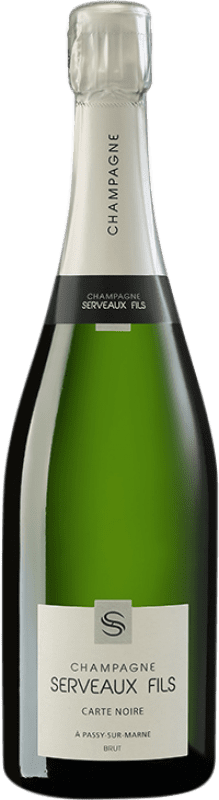 Spedizione Gratuita | Spumante bianco Serveaux Carte Noire Brut A.O.C. Champagne champagne Francia Pinot Nero, Pinot Meunier 75 cl
