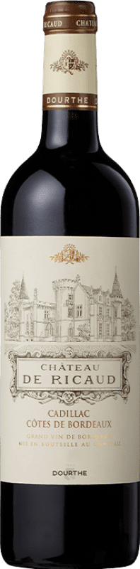 免费送货 | 红葡萄酒 Château de Ricaud. Côtes de Bordeaux A.O.C. Cadillac 波尔多 法国 Merlot — 梅洛, Cabernet Sauvignon — 赤霞珠, Cabernet Franc — 品丽珠 75 cl