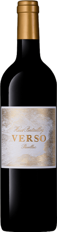 Бесплатная доставка | Красное вино Château Haut-Batailley Verso A.O.C. Pauillac Франция Merlot — Мерло, Cabernet Sauvignon — Каберне Совиньон 75 cl
