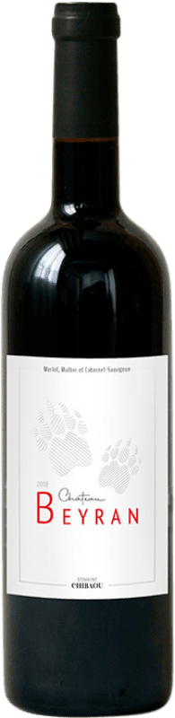 7,95 € Envío gratis | Vino Tinto Chibaou Château Beyran A.O.C. Bordeaux