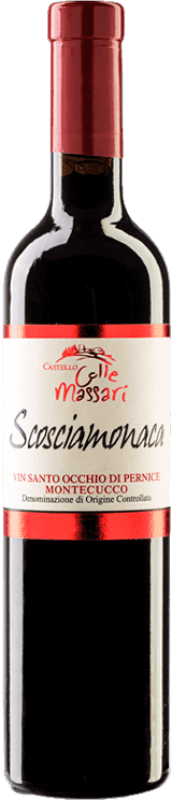 Бесплатная доставка | Сладкое вино ColleMassari Scosciamonica Vin Santo Occhio di Pernice D.O.C. Montecucco Италия Sangiovese — Санджовезе, Aleático — Алеатико Средняя бутылка 50 cl