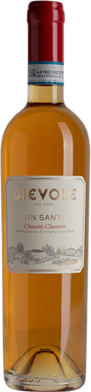 Бесплатная доставка | Сладкое вино Dievole Vin Santo D.O.C.G. Chianti Classico Италия Malvasía, Trebbiano бутылка Medium 50 cl