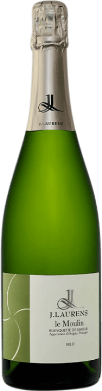 Envoi gratuit | Vin Mousseux Blanc Domaine J. Laurens Le Moulin Brut A.O.C. Blanquette de Limoux France Chardonnay, Mauzac 75 cl