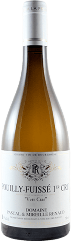 Бесплатная доставка | Белое вино Pascal & Mireille Renaud Vers Cras A.O.C. Pouilly-Fuissé Франция Chardonnay 75 cl