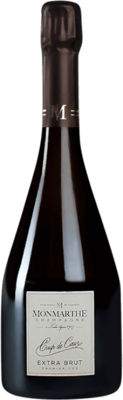 Бесплатная доставка | Белое игристое вино Monmarthe Coup de Coeur Premier Cru Экстра-Брут A.O.C. Champagne шампанское Франция Pinot Black, Chardonnay 75 cl Бесплатная доставка | Белое игристое вино Monmarthe Coup de Coeur Premier Cru Экстра-Брут A.O.C. Champagne шампанское Франция Pinot Black, Chardonnay 75 cl