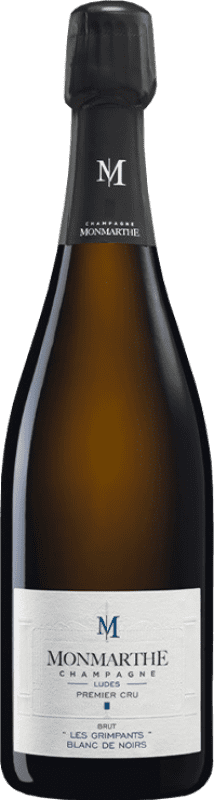 Envío gratis | Espumoso Blanco Monmarthe Les Grimpants 1er Premier Cru, Blanc de Noirs A.O.C. Champagne Champagne Francia Pinot Negro, Chardonnay 75 cl