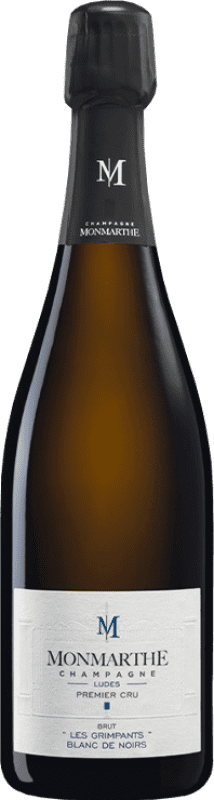 Envío gratis | Espumoso blanco Monmarthe Les Grimpants Blanc de Noirs Premier Cru A.O.C. Champagne Champagne Francia Pinot Negro, Chardonnay 75 cl