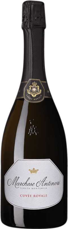 Envoi gratuit | Blanc mousseux Montenisa Marchese Antinori Cuvée Royale D.O.C.G. Franciacorta Italie Pinot Noir, Chardonnay, Pinot Blanc 75 cl