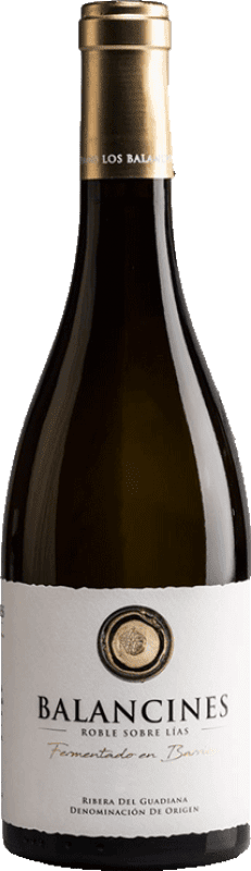 13,95 € 免费送货 | 白葡萄酒 Pago Los Balancines Sobre Lías 橡木 D.O. Ribera del Guadiana