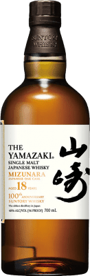 ウイスキーシングルモルト Suntory Yamazaki Mizunara Edición Centenario 18 年 70 cl