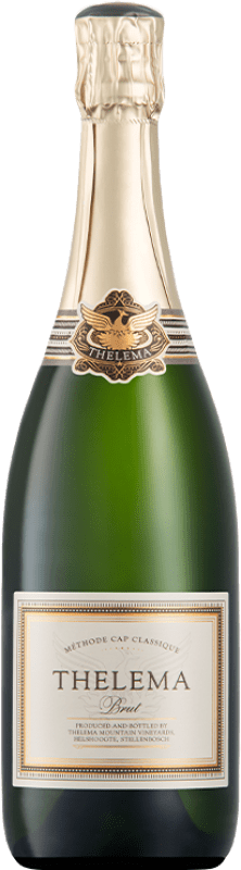 Spedizione Gratuita | Spumante bianco Thelema Mountain Methode Cap Classique Brut I.G. Stellenbosch Sud Africa Pinot Nero, Chardonnay 75 cl