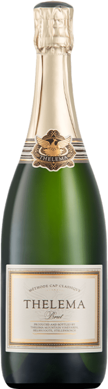 送料無料 | 白スパークリングワイン Thelema Mountain Methode Cap Classique Brut I.G. Stellenbosch 南アフリカ Pinot Black, Chardonnay 75 cl