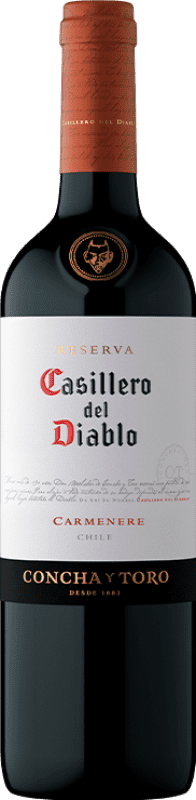 12,95 € | Red wine Concha y Toro Casillero del Diablo Reserve I.G. Valle Central Central Valley Chile Carmenère 75 cl