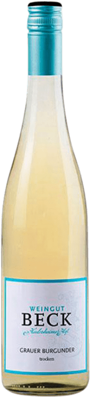 Envio grátis | Vinho branco Beck Hedesheimer-Hof Q.b.A. Rheinhessen Rheinhessen Alemanha Pinot Cinza 75 cl