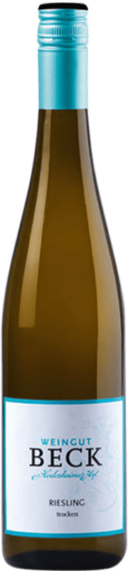 Free Shipping | White Wine Beck Hedesheimer-Hof Dry Q.b.A. Rheinhessen Rheinhessen Germany Riesling 75 cl