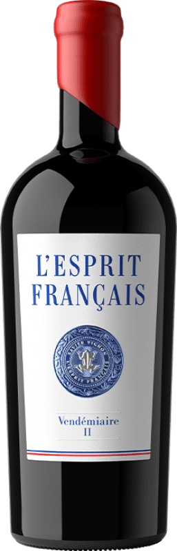 Free Shipping | Red wine Xavier Vignon L'Esprit Français Vendémiaire II Rhône France Syrah, Grenache, Monastrell 75 cl