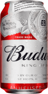 Free Shipping | 24 units box Beer Budweiser United States Can 33 cl