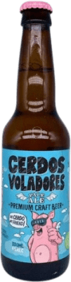 2,95 € | Bier Barcelona Beer Cerdos Voladores Pale Ale Spanien Drittel-Liter-Flasche 33 cl