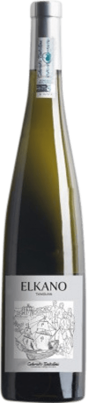16,95 € Spedizione Gratuita | Vino Bianco Elosegi Elkano Txakoli Sobre Lías — Sui Lieviti Giovane D.O. Getariako Txakolina