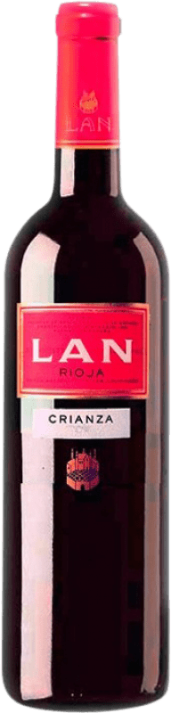 9,95 € Envío gratis | Vino Tinto Lan Crianza D.O.Ca. Rioja Botella Medium 50 cl