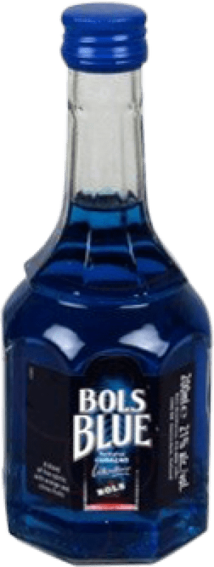 Envío gratis | Curaçao Bols Blue — Edición Azul Países Bajos Botellín Tercio 35 cl