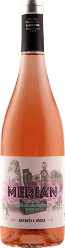 9,95 € Spedizione Gratuita | Vino Rosato Cellers Tarroné Merian Rosé — Rosato Giovane D.O. Terra Alta