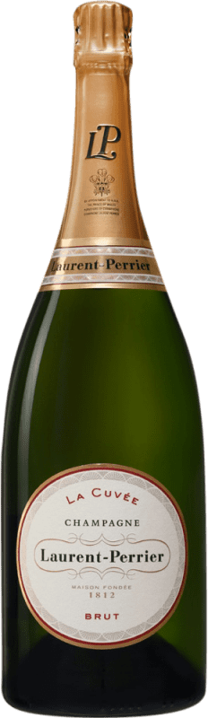 159,95 € 免费送货 | 白酒 Laurent Perrier 香槟 大储备 A.O.C. Champagne 瓶子 Magnum 1,5 L