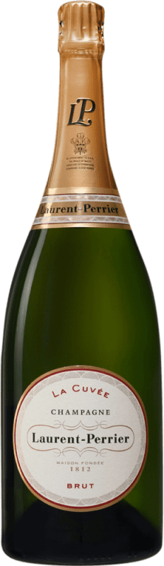 145,95 € Kostenloser Versand | Weißwein Laurent Perrier Brut — Herb Große Reserve — Lange Reifung A.O.C. Champagne Magnumflasche 1,5 L